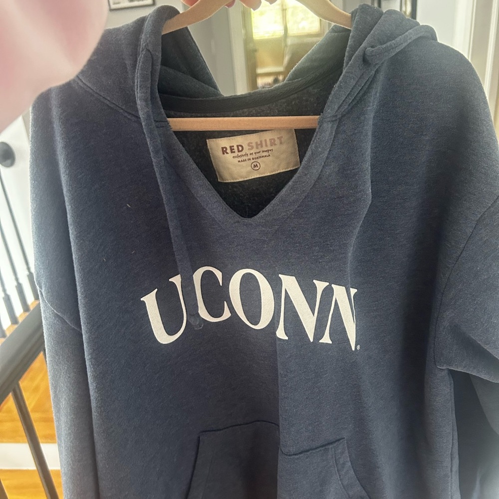 Red Shirt Women's Navy Hoodie